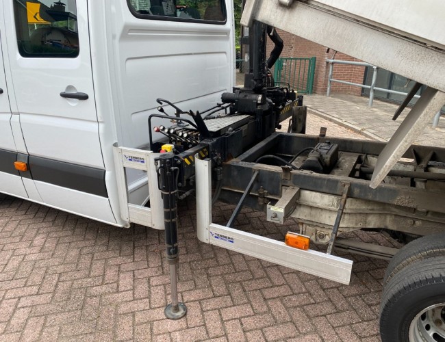 2010 Mercedes-Benz Sprinter 2.2CDI 513 Doka Kipper + Hiab 022 Kraan VK7310 | Transport | Bedrijfswagens