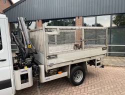 2010 Mercedes-Benz Sprinter 2.2CDI 513 Doka Kipper + Hiab 022 Kraan VK7310 | Transport | Bedrijfswagens