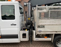 2010 Mercedes-Benz Sprinter 2.2CDI 513 Doka Kipper + Hiab 022 Kraan VK7310 | Transport | Bedrijfswagens