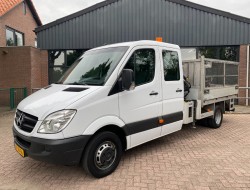 2010 Mercedes-Benz Sprinter 2.2CDI 513 Doka Kipper + Hiab 022 Kraan VK7310 | Transport | Bedrijfswagens