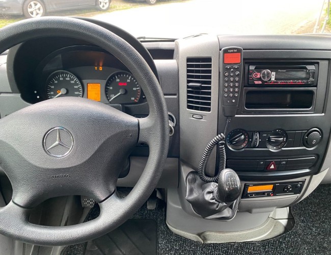 2010 Mercedes-Benz Sprinter 2.2CDI 513 Doka Kipper + Hiab 022 Kraan VK7310 | Transport | Bedrijfswagens