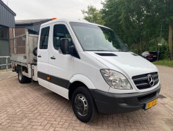 2010 Mercedes-Benz Sprinter 2.2CDI 513 Doka Kipper + Hiab 022 Kraan VK7310 | Transport | Bedrijfswagens