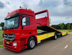 2010 Mercedes Actros 1832 Autotransporter De Groot + Tijhof aanhangwagen VK7390 | Transport | Vrachtwagens