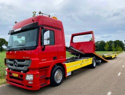 2010 Mercedes Actros 1832 Autotransporter De Groot + Tijhof aanhangwagen VK7390 | Transport | Vrachtwagens