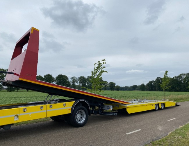 2010 Mercedes Actros 1832 Autotransporter De Groot + Tijhof aanhangwagen VK7390 | Transport | Vrachtwagens