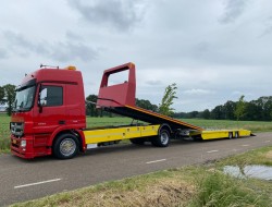 2010 Mercedes Actros 1832 Autotransporter De Groot + Tijhof aanhangwagen VK7390 | Transport | Vrachtwagens