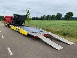 2010 Mercedes Actros 1832 Autotransporter De Groot + Tijhof aanhangwagen VK7390 | Transport | Vrachtwagens