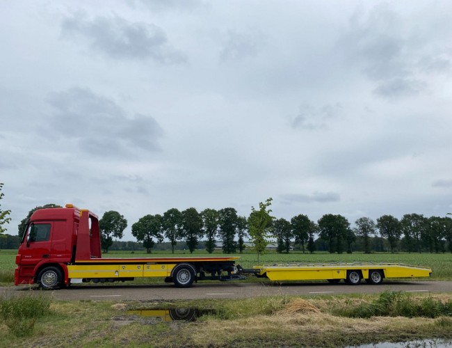 2010 Mercedes Actros 1832 Autotransporter De Groot + Tijhof aanhangwagen VK7390 | Transport | Vrachtwagens
