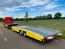 2010 Mercedes Actros 1832 Autotransporter De Groot + Tijhof aanhangwagen VK7390 | Transport | Vrachtwagens