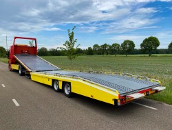 2010 Mercedes Actros 1832 Autotransporter De Groot + Tijhof aanhangwagen VK7390 | Transport | Vrachtwagens