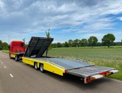 2010 Mercedes Actros 1832 Autotransporter De Groot + Tijhof aanhangwagen VK7390 | Transport | Vrachtwagens