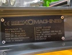 2021 Becx HS150HR Heggensnoeier VV1165 | Aanbouwdelen | Heggensnoeier
