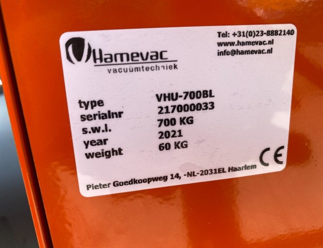 2021 Hamevac VHU-700-BL Vacuumunit VK7517 | Vacuum techniek | Vacuum Hef Unit