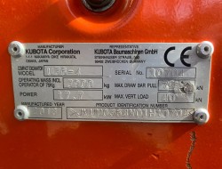 2018 Kubota U36-4 Hi Spec VK8051 | Graafmachine | Minigraver