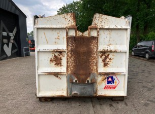 Vossebelt Container 660cm met 3/4 klep en kiepklep