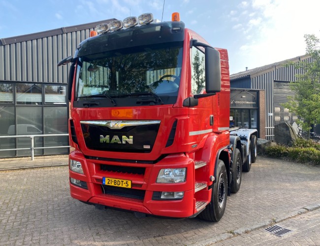 2014 MAN TGS 43.440 8x4 Euro6 VDL-S 30T-6300 Haakarm DV972 | Transport | Vrachtwagen