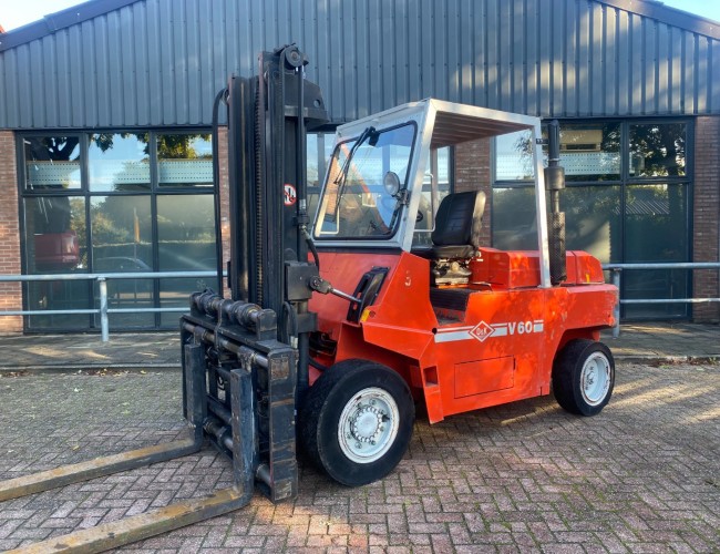 1991 O & K V60 - Forkpositioner + Sideshift Forklift VK8587 | Verreiker / Heftruck | Vorkheftrucks