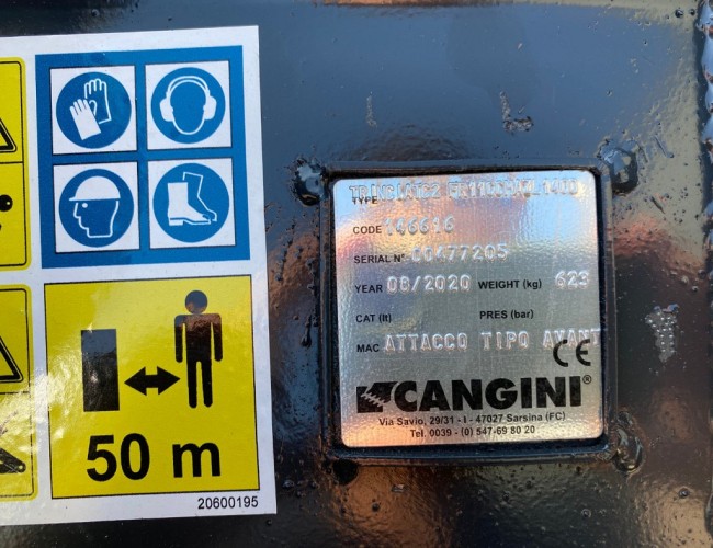 2022 Cangini Benne TC2F-140 Klepelmaaier Mulcher Giant / Norcar VK8681 | Aanbouwdelen | Klepelmaaier