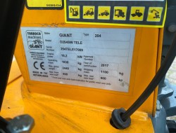 2017 Giant D254SW Tele minishovel VK8788 | Wiellader | Mini Shovel