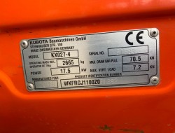 2018 Kubota KX027-4 VK8791 | Graafmachine | Minigraver