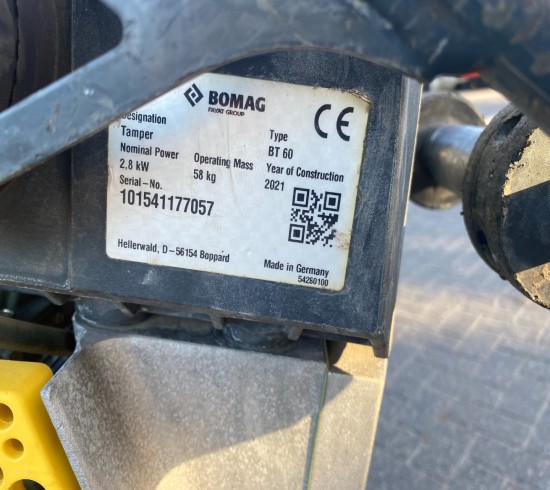 2021 Bomag BT60 VK8793