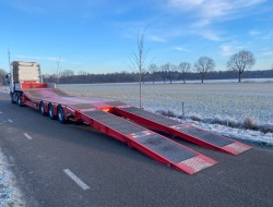 2019 Broshuis L1S1 3-axle semi lowloader Extandable - 2x Powersteering RC - Liftaxle - Hydr Bed - Winch VK8826 | Transport | Opleggers