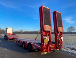 2019 Broshuis L1S1 3-axle semi lowloader Extandable - 2x Powersteering RC - Liftaxle - Hydr Bed - Winch VK8826 | Transport | Opleggers