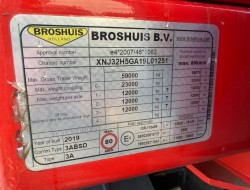2019 Broshuis L1S1 3-axle semi lowloader Extandable - 2x Powersteering RC - Liftaxle - Hydr Bed - Winch VK8826 | Transport | Opleggers