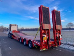 2019 Broshuis L1S1 3-axle semi lowloader Extandable - 2x Powersteering RC - Liftaxle - Hydr Bed - Winch VK8826 | Transport | Opleggers