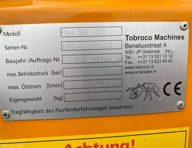 2019 Giant Veegmachine Plus 560-150 VK8868 | Aanbouwdelen | Veegmachine / Borstel
