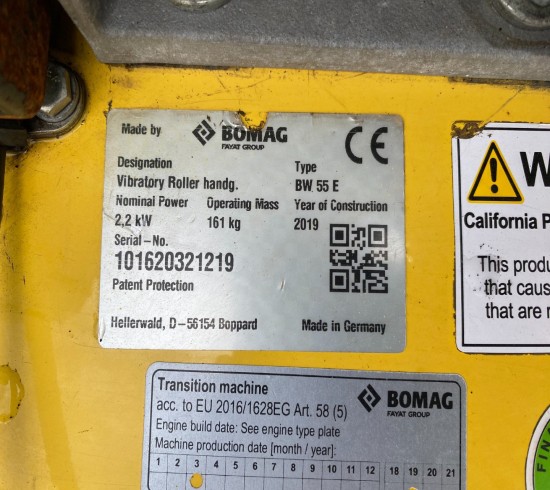 2019 Bomag BW 55E VK8973
