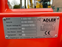 2023 Adler K600 180cm Veegmachine VK9087 | Aanbouwdelen | Veegmachine / Borstel