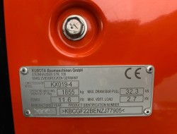 2022 Kubota KX019-4 VV1295 | Graafmachine | Minigraver