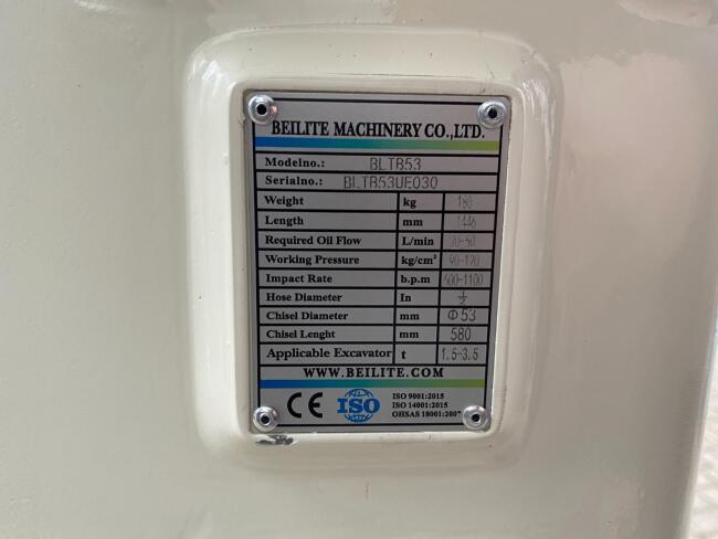 1 Beilite BLTB53 Sloophamer CW05 180kg (2,5-4,0t) VK9205 | Aanbouwdelen | Sloophamer