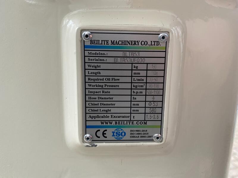 1 Beilite BLTB53 Sloophamer CW05 180kg (2,5-4,0t) VK9205 | Aanbouwdelen | Sloophamer