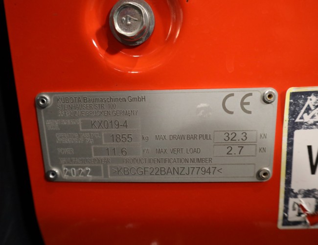 2022 Kubota KX019-4 300uur VV1310 | Graafmachine | Minigraver