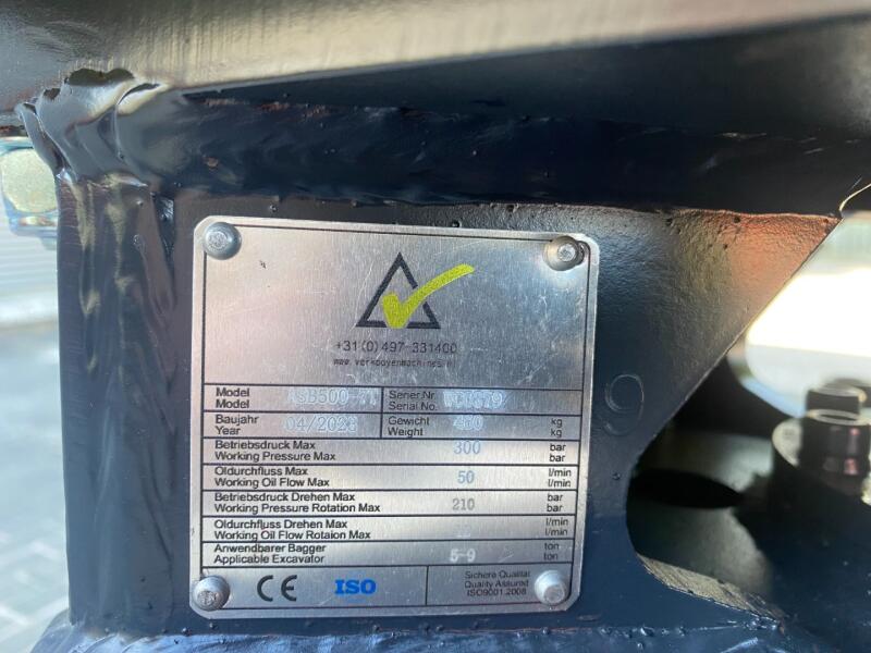 2026 V-M 500 Boomgrijper 7-tand AC05 (CW10 / S40) (5,0-9,0t) ADV1091 | Aanbouwdelen | Sloop/Sorteerknijper