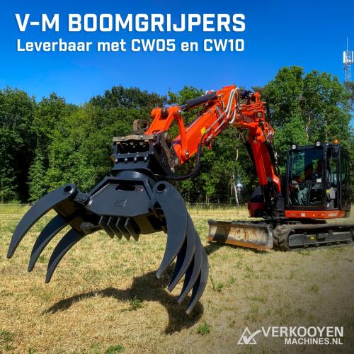 2026 V-M 500 Boomgrijper 7-tand AC05 (CW10 / S40) (5,0-9,0t) ADV1091 | Aanbouwdelen | Sloop/Sorteerknijper