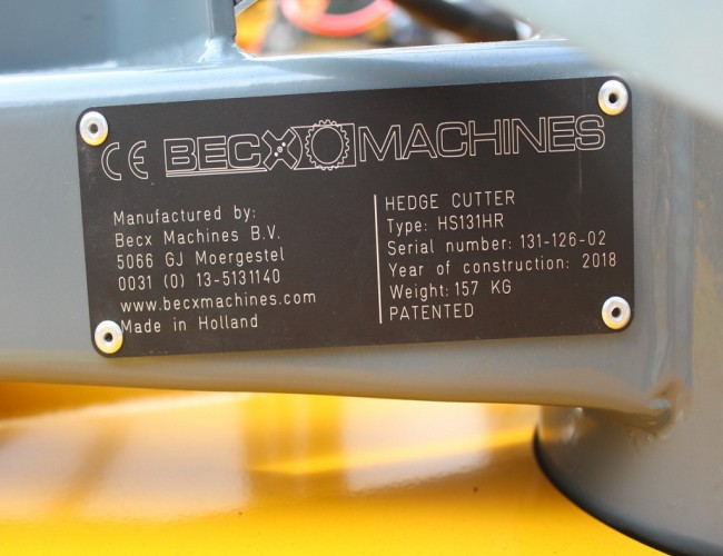2025 Becx HS131HR Heggensnoeier ADV1136 | Aanbouwdelen | Heggensnoeier