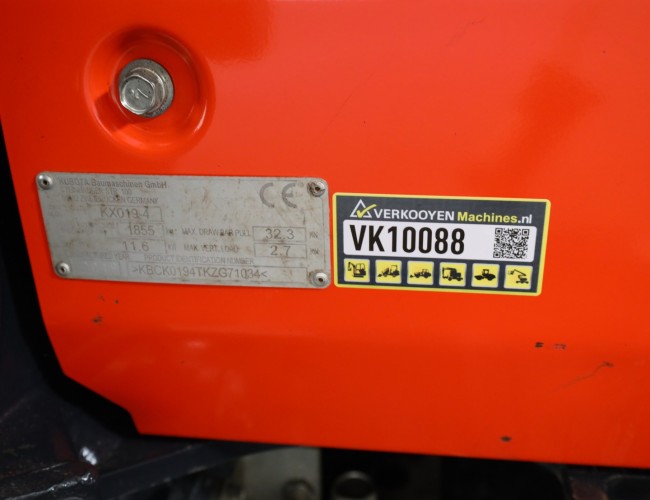2019 Kubota KX019-4 VK10088 | Graafmachine | Minigraver