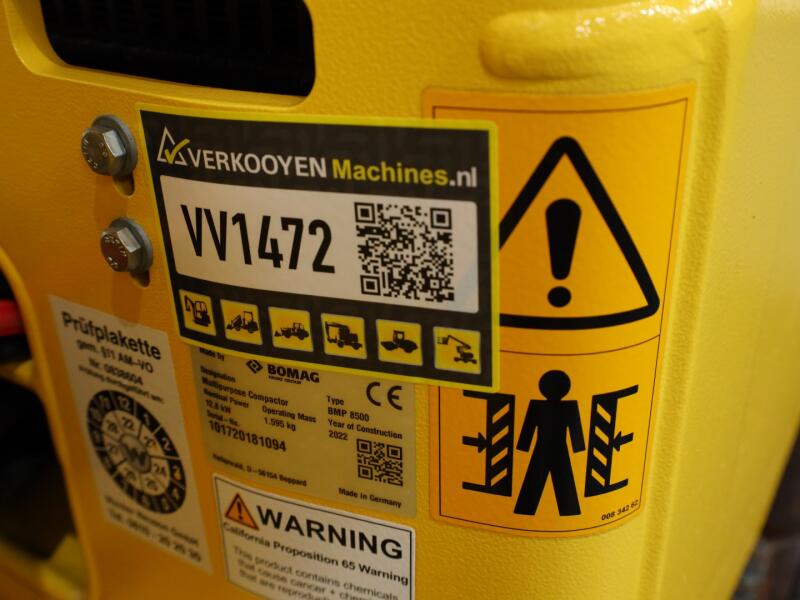 2022 Bomag BMP8500 + Economizer VV1472 | Grondverdichting | Wals