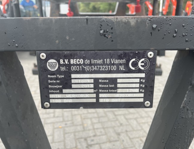 2013 Beco HSK600 Stenenklem met rotator CW10 DV1309 | Aanbouwdelen | Stenenklemmen