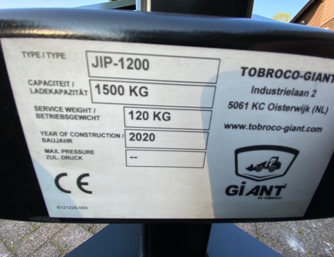 2025 Giant Hijsjib 120cm 1500kg DV1317 | Aanbouwdelen | Jib / Hijsbok