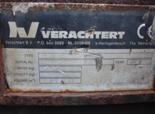 1996 Verachtert Dieplepelbak CW30 1100