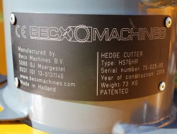 2019 Becx HS75HR Heggensnoeier | Aanbouwdelen | Heggensnoeier