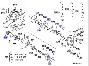 2021 VM Kubota Tandwiel Zwenkmotor KX41-3 / KX019-4 ADV51