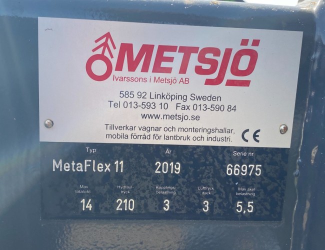 2019 Metsjo Metaflex 11 Container carrier | Transport | Opleggers