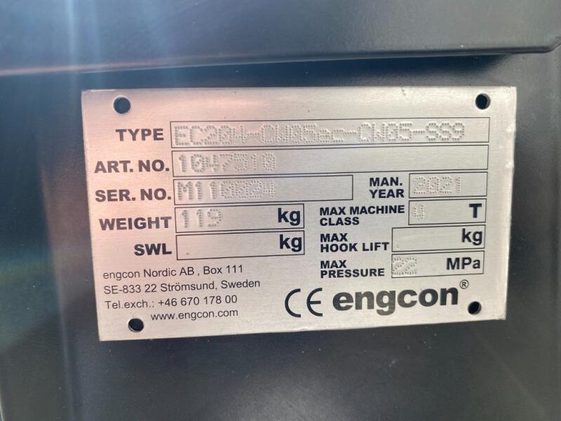 2025 Engcon EC204 Tiltrotator CW05-CW05 SS9 (afneembaar) ADV54 | Aanbouwdelen | Draaikantelstuk